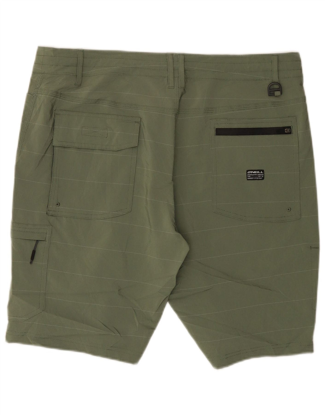 O'Neill Herre Cargo Shorts W36 Large Khaki stribet polyester