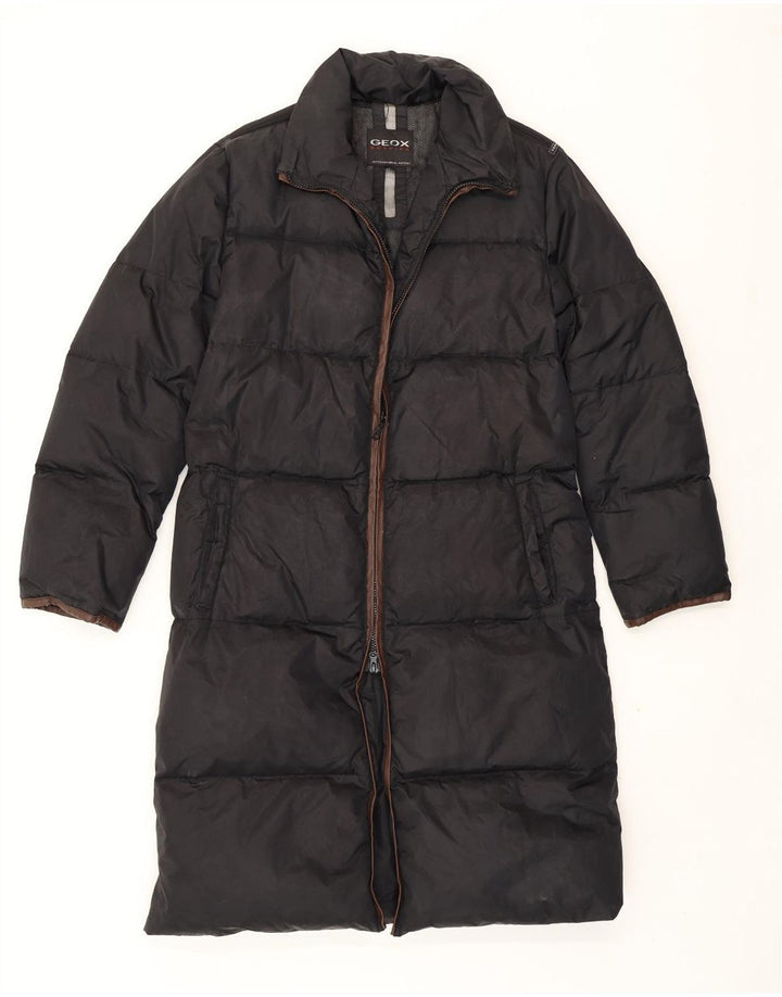 Geox Polstret Frakke IT 44 Medium Sort Polyester Vinter