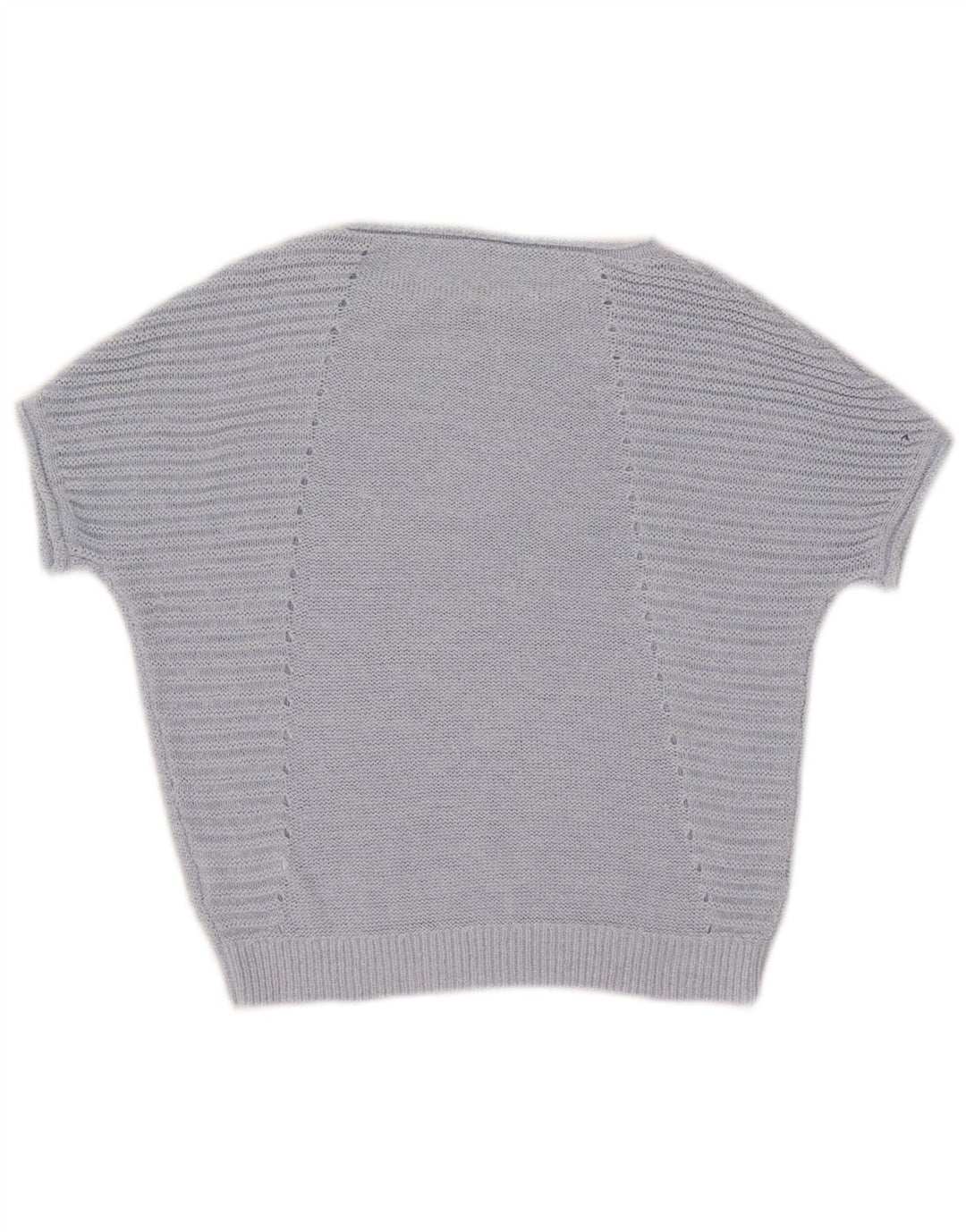 Fase otte kvinders kortærmet bådhals sweater UK 14 Medium Blue