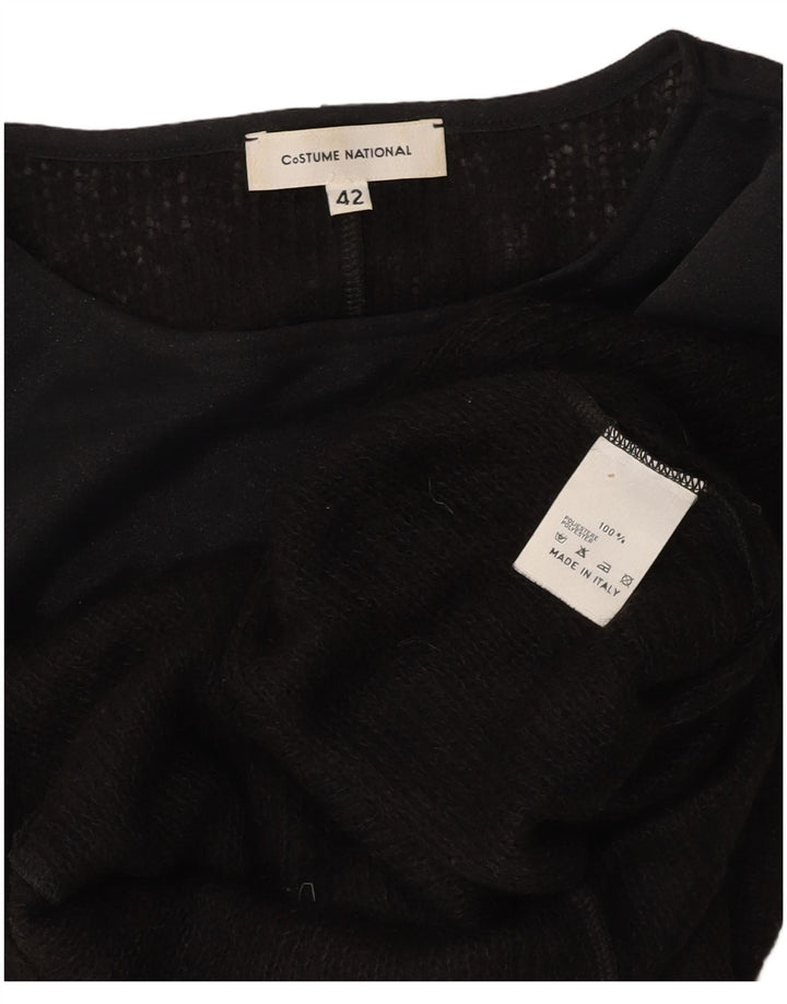 COSTUME NATIONAL Womens Sleeveless Blouse Top IT 42 Medium Black Polyester