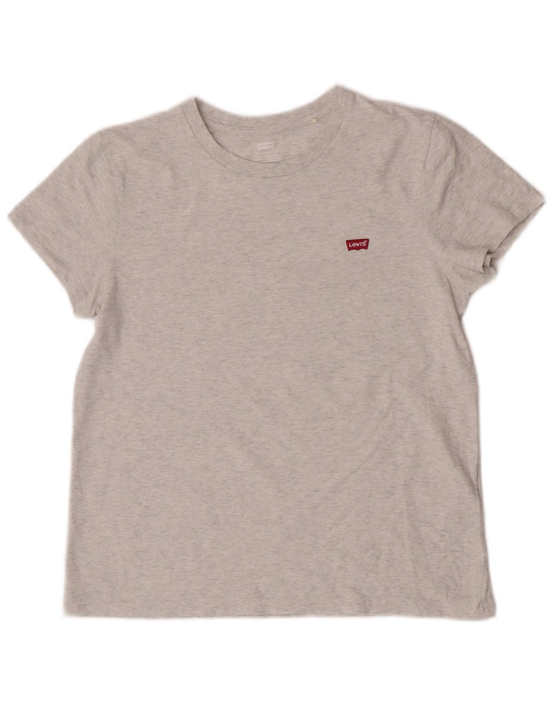 Levi's Dame T-Shirt Top UK 12 Medium Grå Bomuld