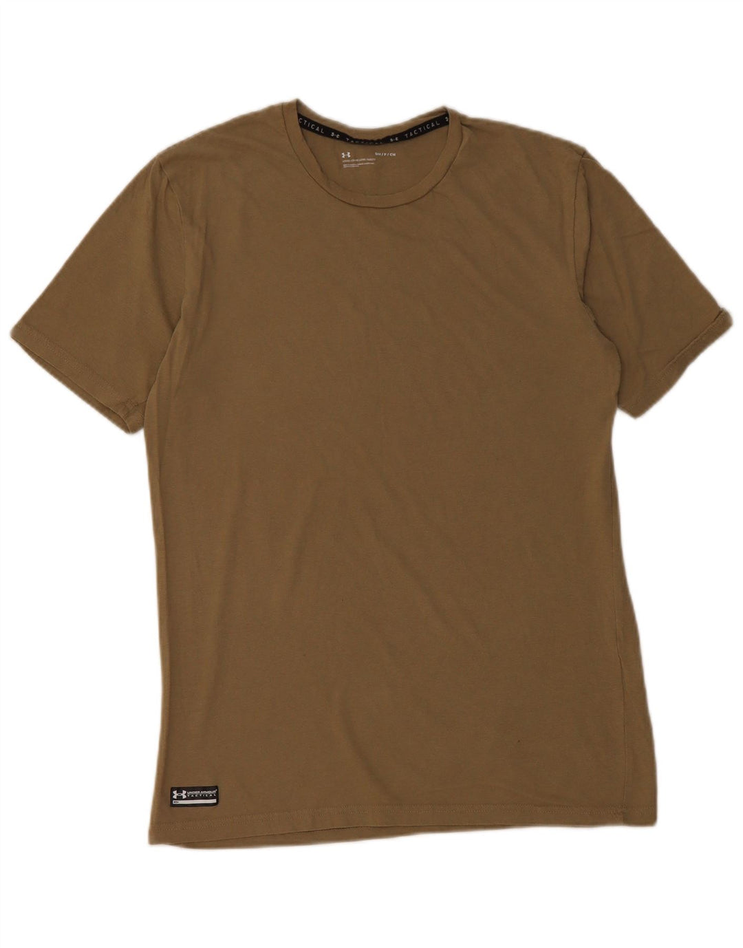 UNDER ARMOUR Herre T-Shirt Top Lille Khaki Bomuld