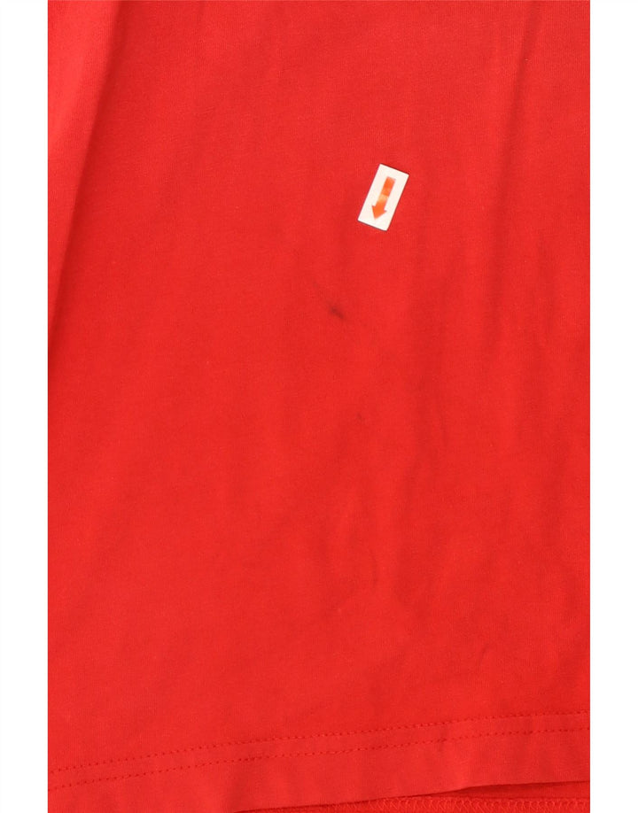 Tommy Hilfiger Dame T-Shirt Top 2XL Rød Bomuld
