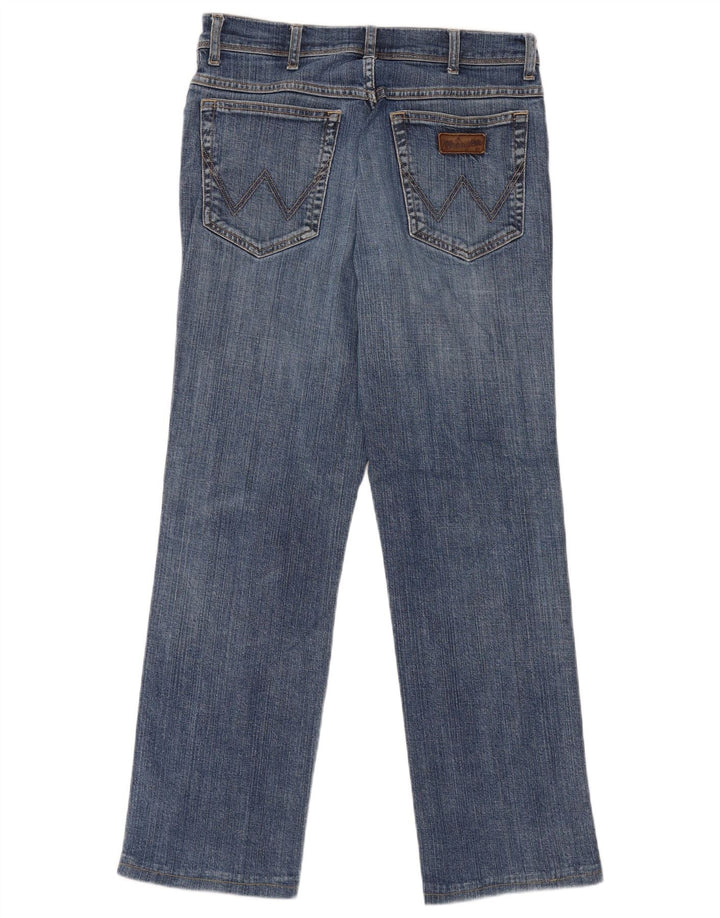 Wrangler Herre Texas Stretch Straight Jeans W32 L27 Blå Bomuld