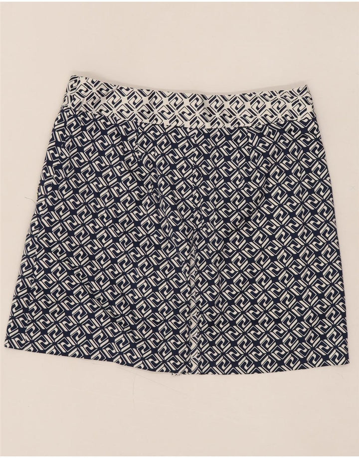 IZOD Mininederdel til kvinder US 4 Small W30 Navyblå geometrisk polyester
