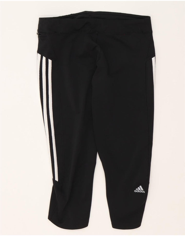 Adidas Dame Climalite Capri Leggings UK 16 Large Black Polyester