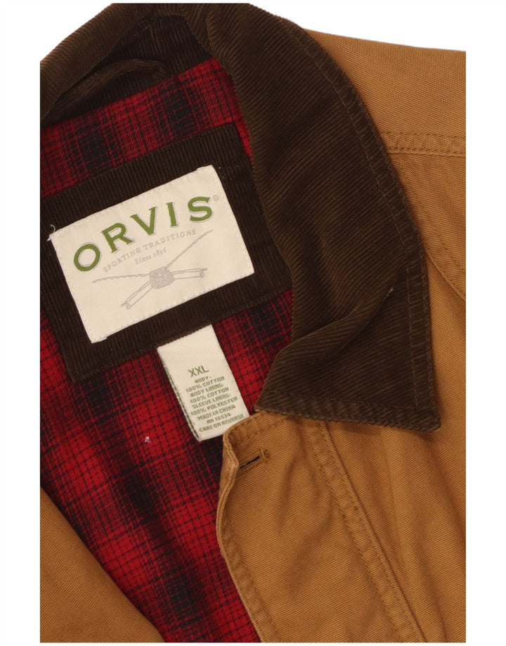 Orvis Herre Utility Jacket UK 44 2XL Brun Bomuld