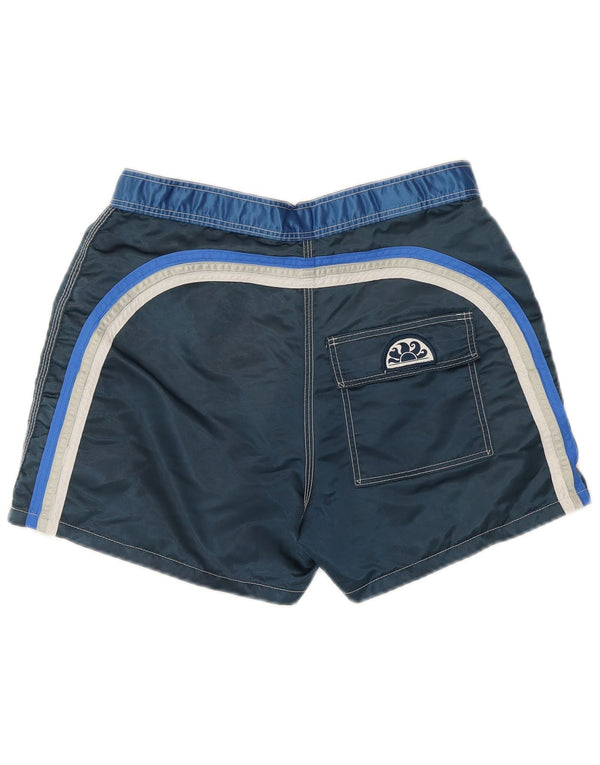 Sundek Boys Badeshorts 11-12 år Navy Blue Colourblock Nylon