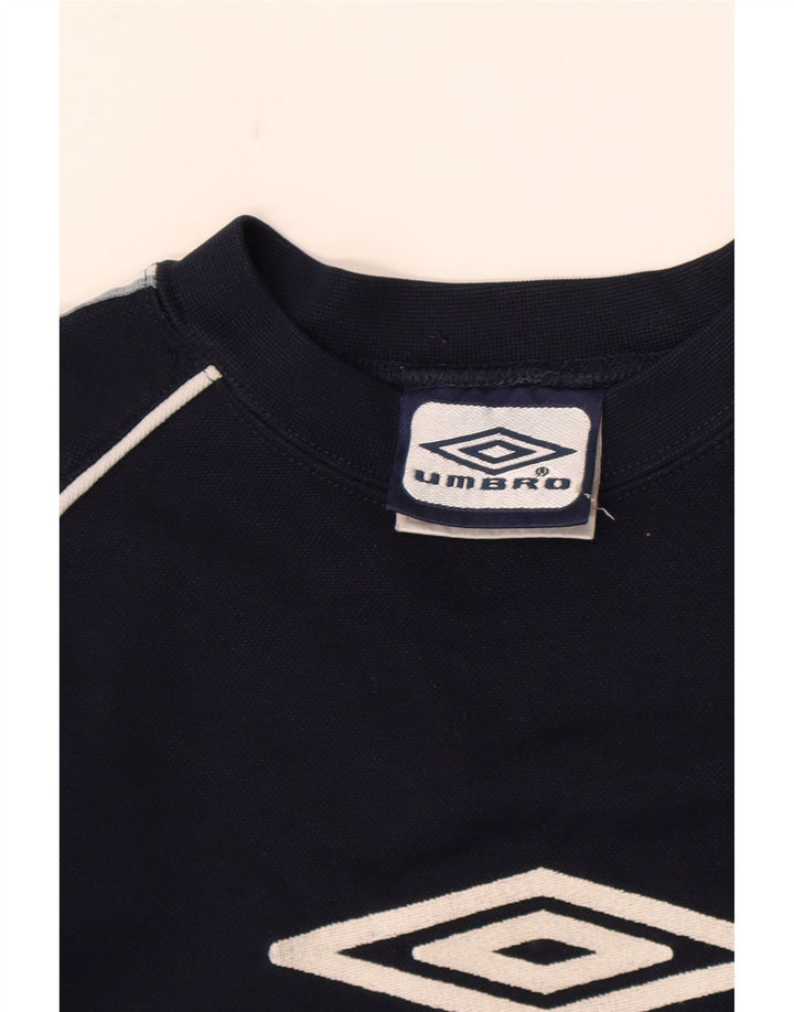 Umbro Boys Graphic Sweatshirt Jumper 13-14 År Navy Blue Polyester