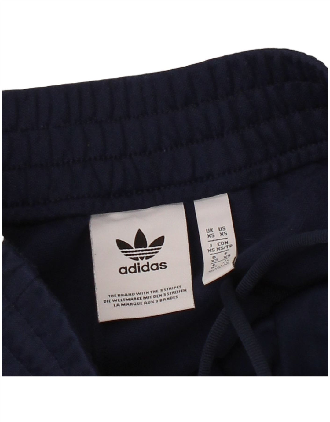 ADIDAS Womens Tracksuit Trousers UK 6 XS  Navy Blue Polyester