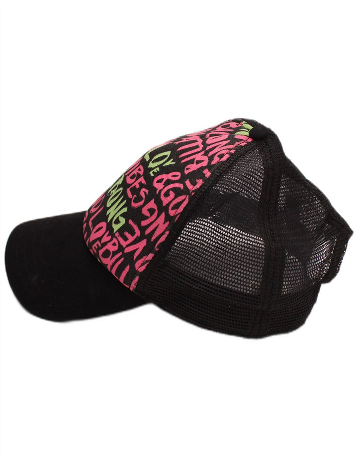 BILLABONG Womens Graphic Trucker Cap One Size Black Polyester
