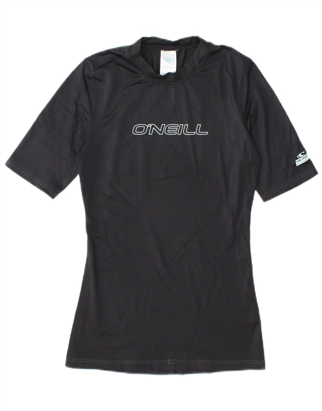 O'NEILL Womens Graphic T-Shirt Top EU 38 Medium Black Polyamide