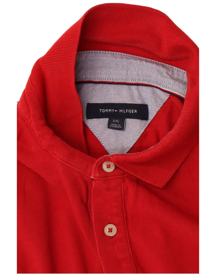 Tommy Hilfiger Herre Polo Shirt Stor Rød