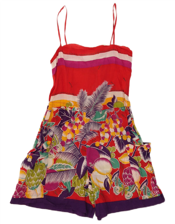 Oceano Dame Se Through Playsuit IT 42 Medium W30 L6 Multicolored Floral