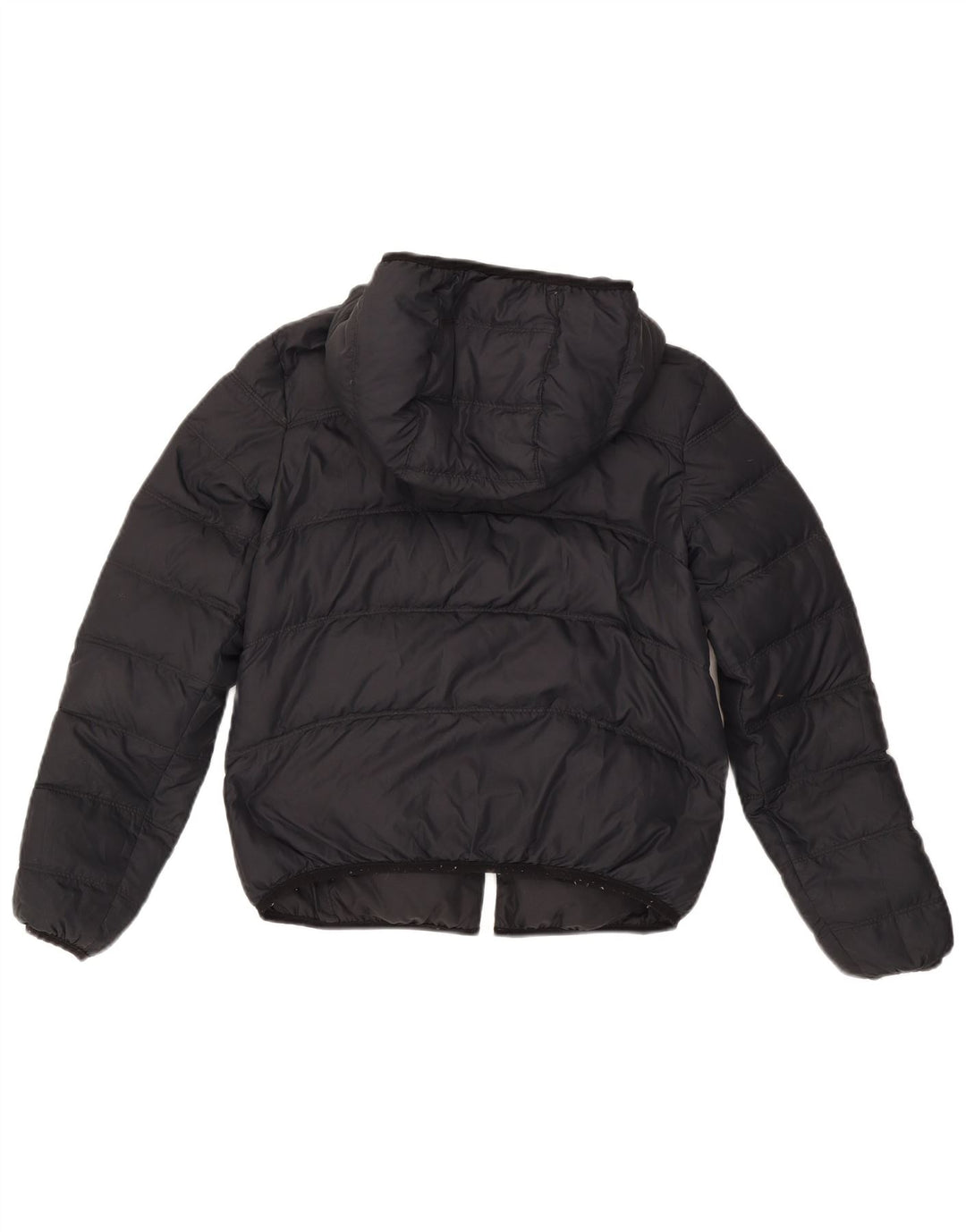 Nike Dame Oversized Hætte Vendbar Polstret Jakke UK 6 XS Sort