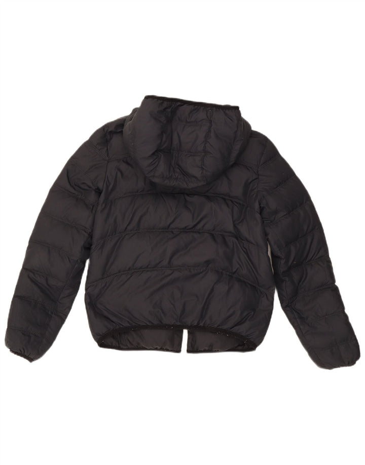Nike Dame Oversized Hætte Vendbar Polstret Jakke UK 6 XS Sort