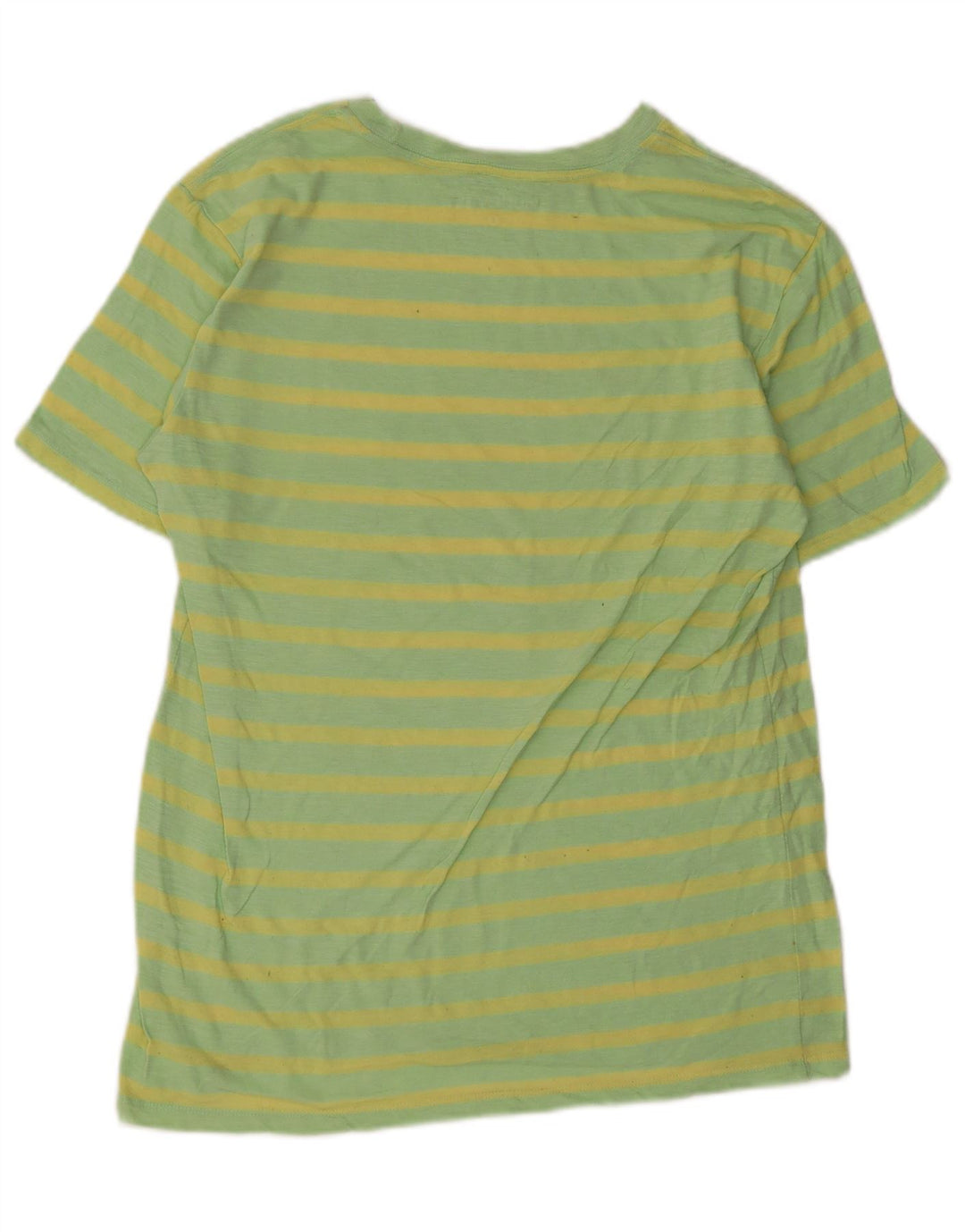 Hurley Herre T-Shirt Top Lille Grøn Stribet Bomuld