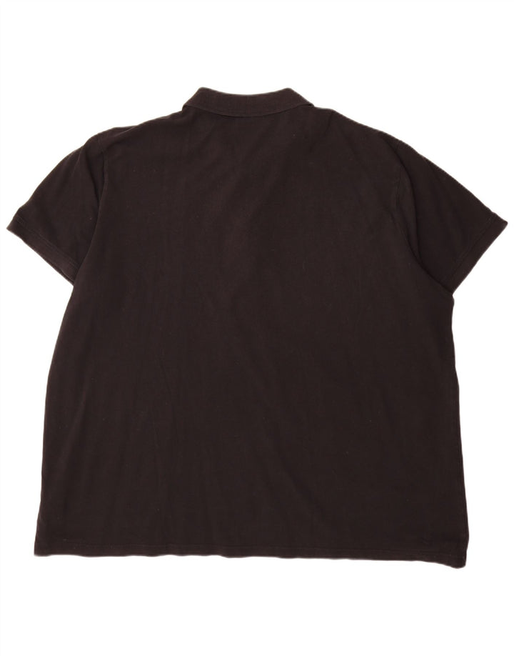 Kappa herre poloshirt 4XL sort bomuld