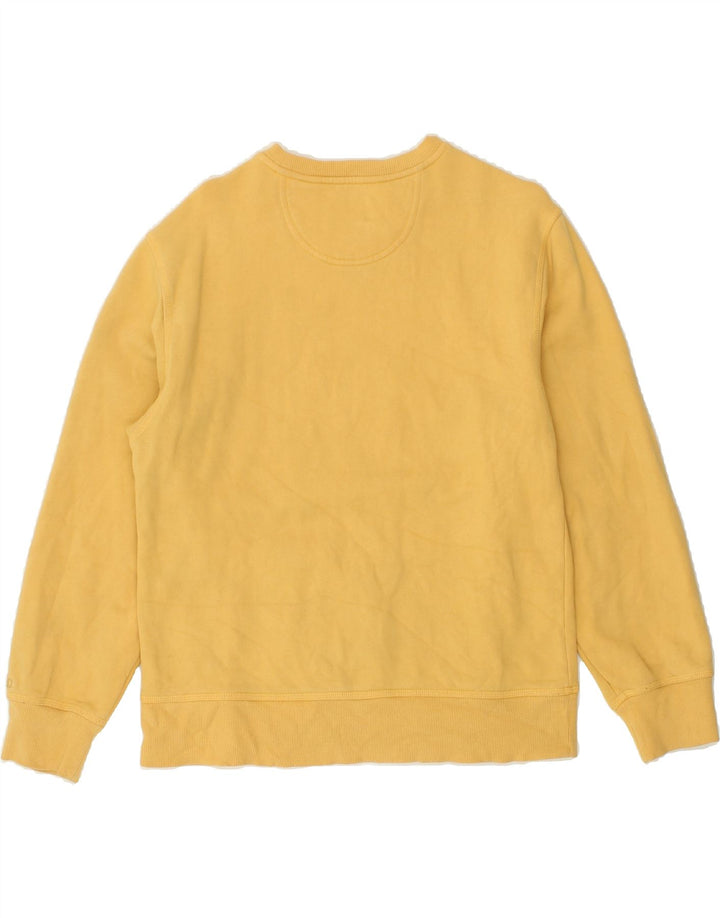 IZOD Mens Sweatshirt Jumper Small Yellow Cotton Vintage Izod and Second-Hand Izod from Messina Hembry 