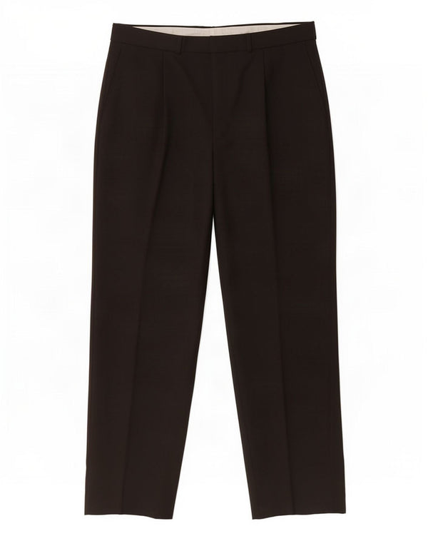 Marks & Spencer Herre Pegged Suit Bukser W34 L31 Sort Polyester