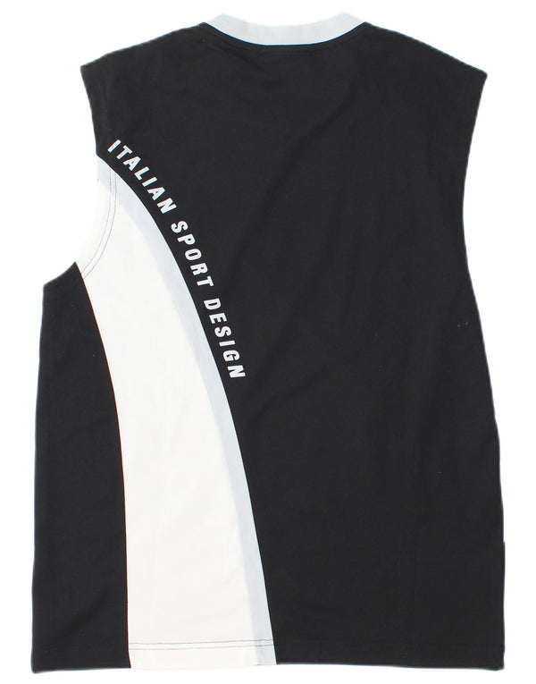 Lotto Herre Grafisk Vest Top Medium Sort Colourblock