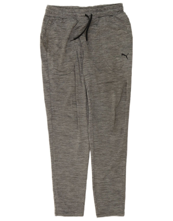 Puma Womens Tracksuit Trousers UK 12 Medium Grey Flecked Polyester