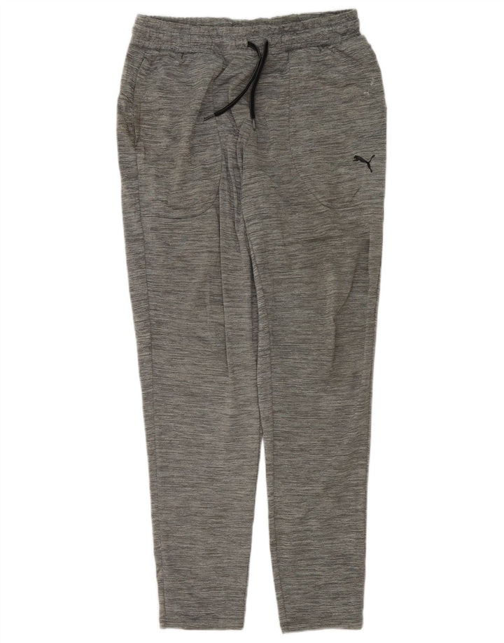 Puma træningsdragtsbukser til kvinder UK 12 Medium Grey Flecked Polyester