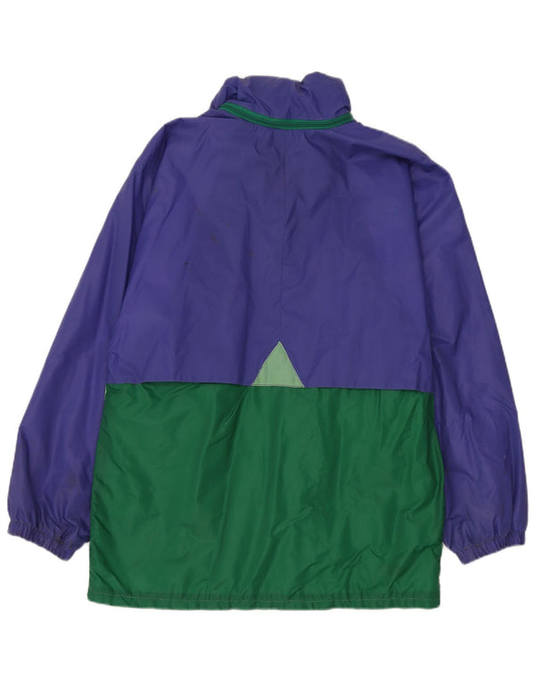 K-WAY Herre Windbreaker Jacket UK 38 Medium Lilla Colourblock Polyamid