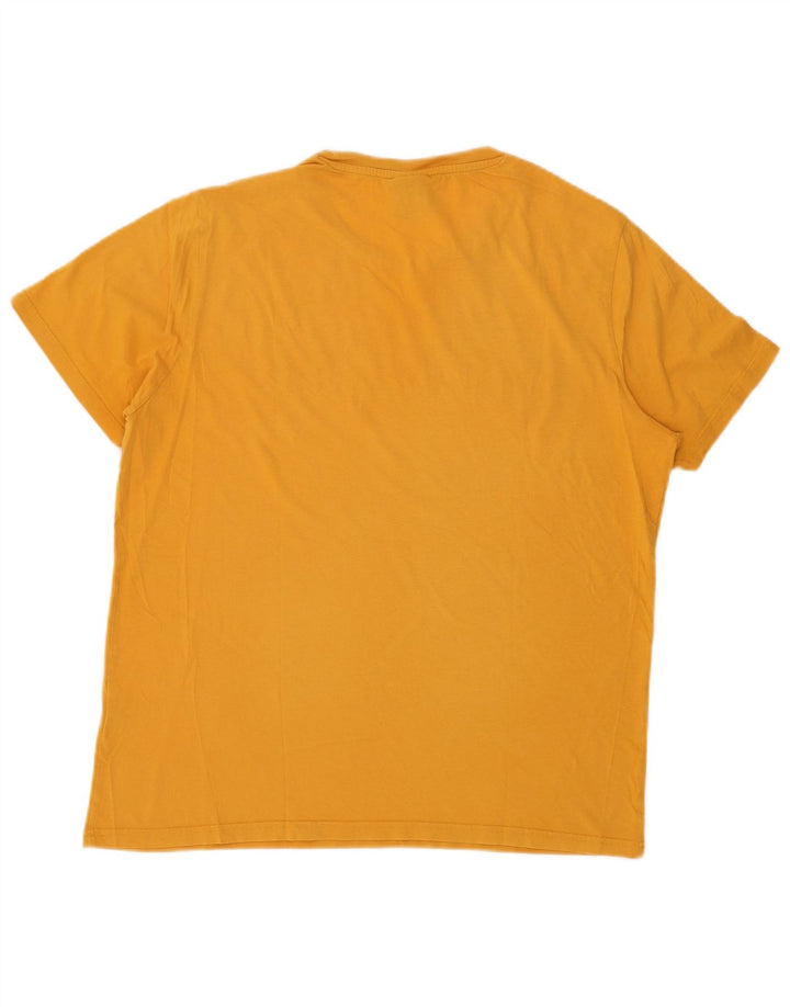 CHAMPION Herre Grafisk T-Shirt Top Stor Gul