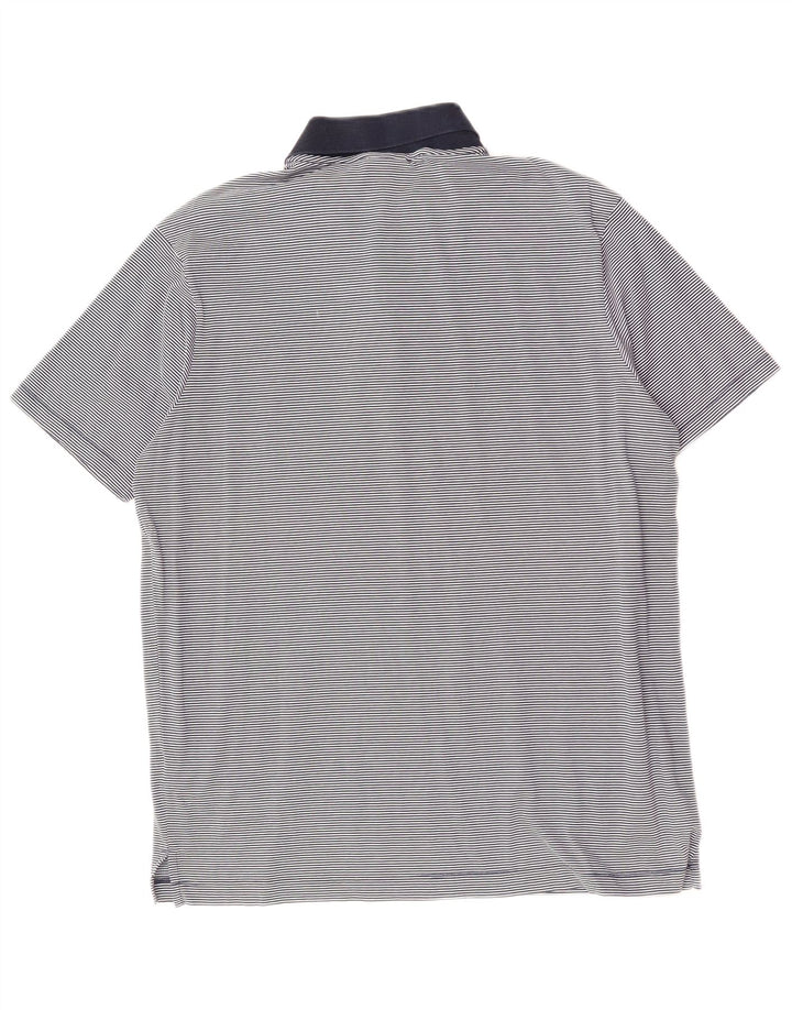 PAUL & SHARK Herre poloshirt Stor marineblå nålestribet bomuld