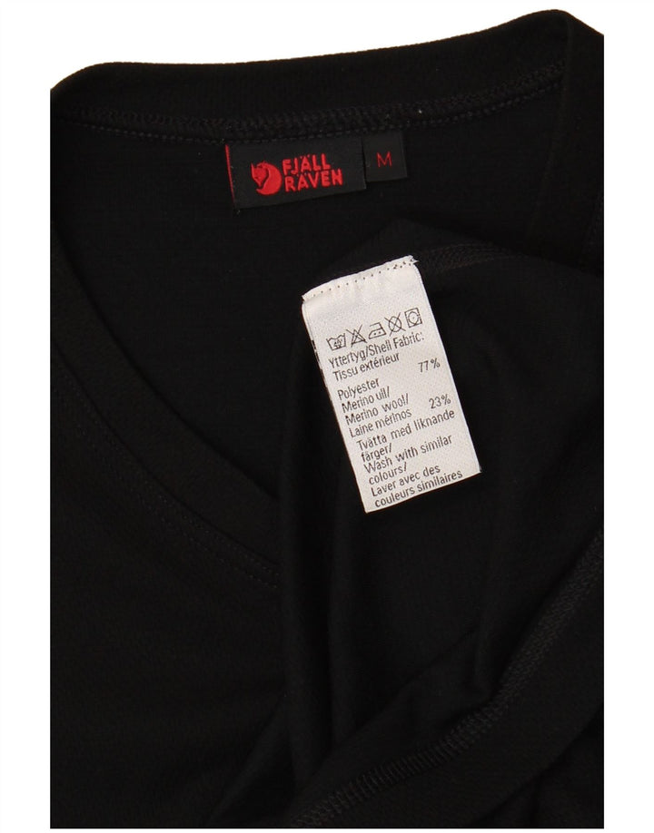 Fjall Raven T-Shirt Top UK 12 Medium Sort Polyester