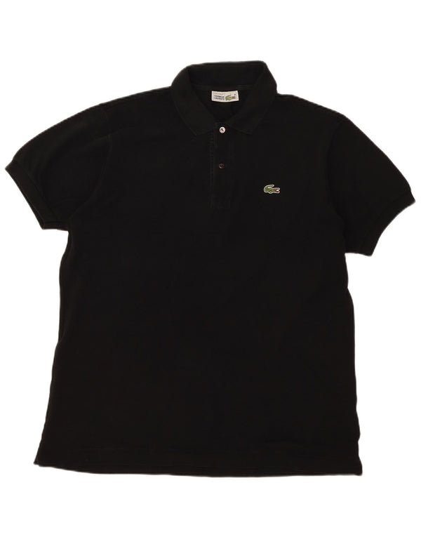 Lacoste Herre Polo Shirt Størrelse 5 Large Sort Bomuld