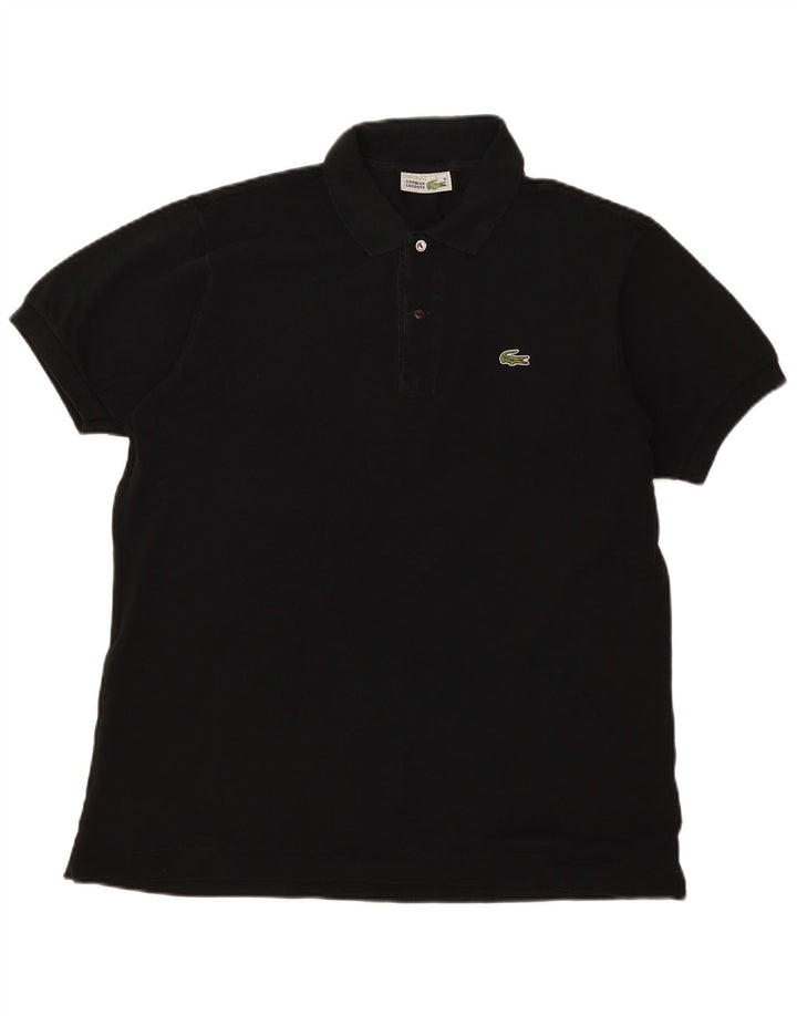 Lacoste Herre Polo Shirt Størrelse 5 Large Sort Bomuld