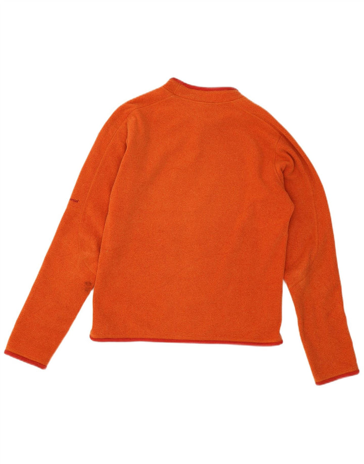Patagonia Dame Fleece Jumper UK 10 Small Orange Polyester