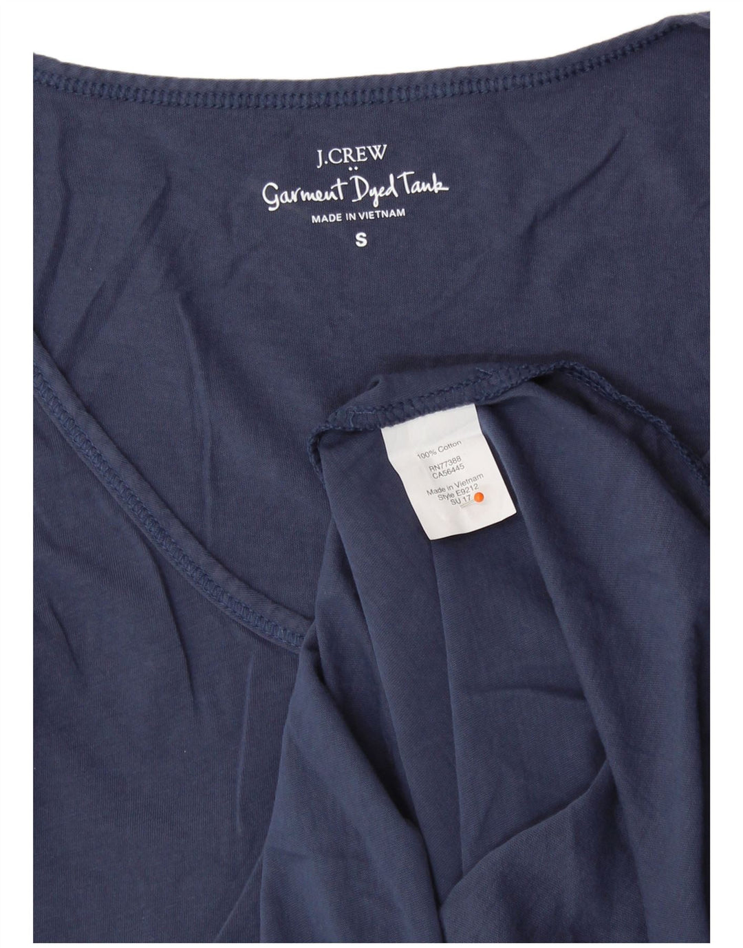 J. CREW Damevest Top UK 10 Lille marineblå bomuld