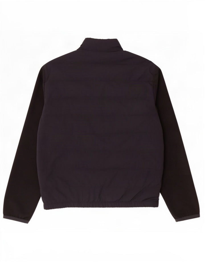 Zara Polstret jakke til mænd UK 40 Large Navy Blue Colourblock Polyester