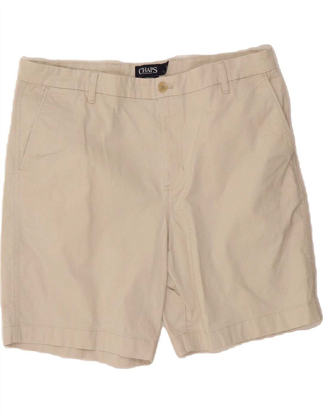 CHAPS Mens Chino Shorts W38 XL Beige Cotton Vintage Chaps and Second-Hand Chaps from Messina Hembry 