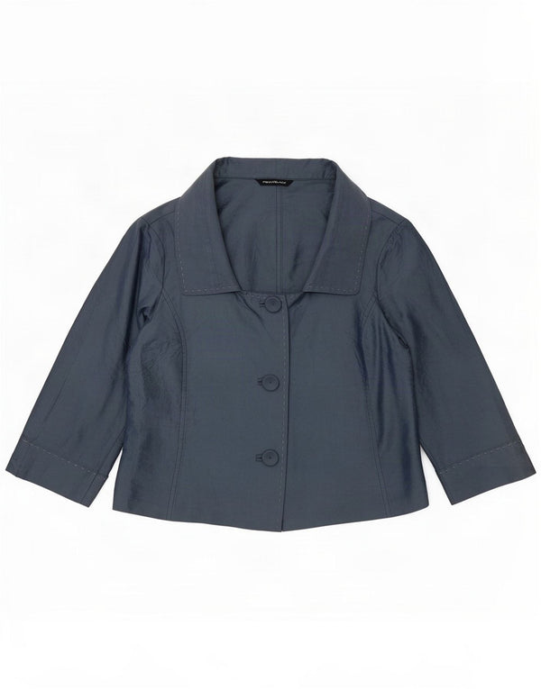 Penny Black Dame 3/4-ærmet Bolero Top UK 12 Medium Blue
