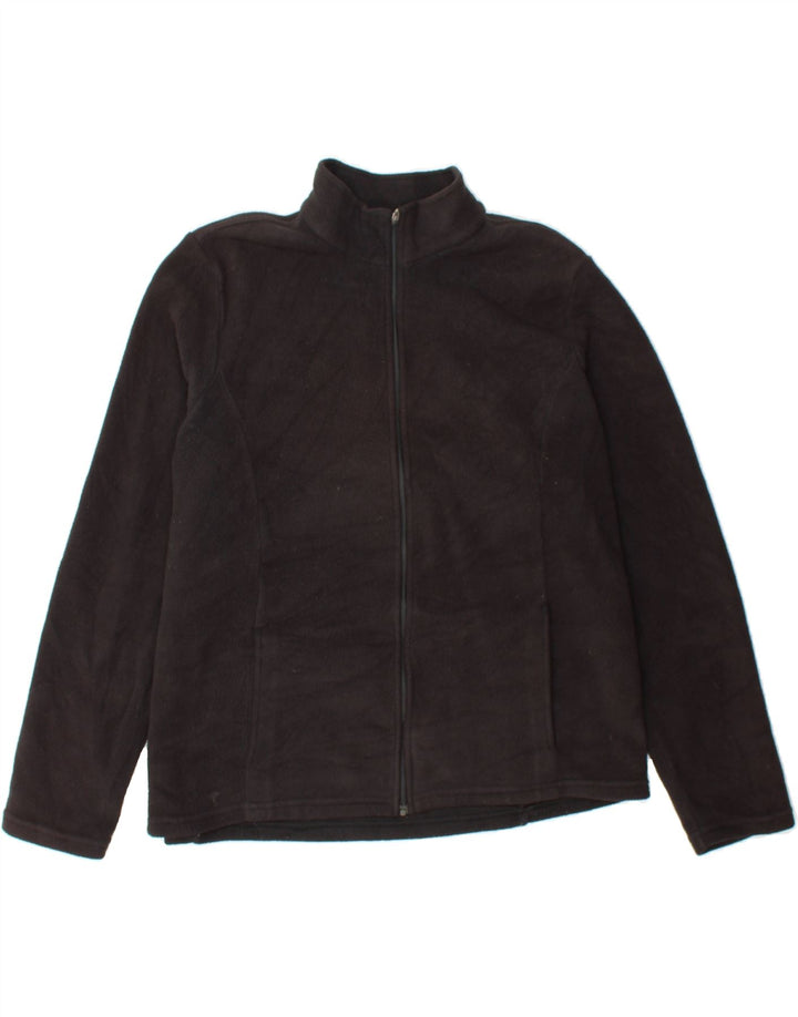 L.L.BEAN Womens Fleece Jacket UK 16 Large Black Polyester Vintage L.L.Bean and Second-Hand L.L.Bean from Messina Hembry 