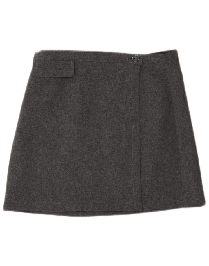 Sisley Dame Højtalje Mini Wrap Nederdel IT 44 Medium W26 Grå Polyester