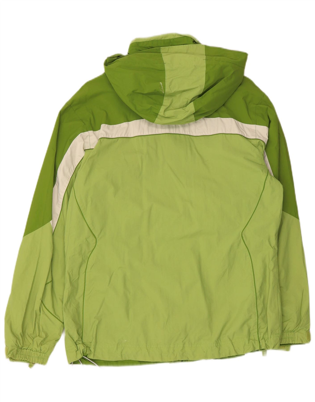 COLUMBIA Interchange regnjakke til kvinder UK 14 Medium Green Colourblock