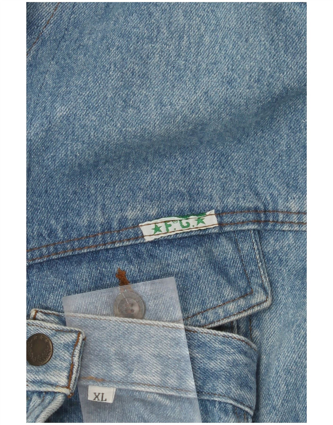 VINTAGE Denimjakke til mænd UK 42 XL Blå