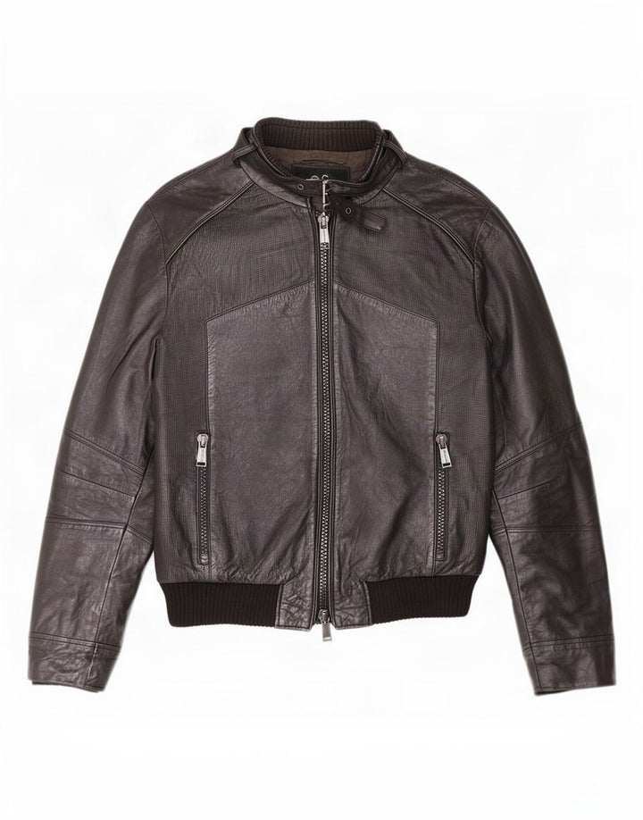 Antony Morato Herre Læderjakke UK 38 Medium Sort