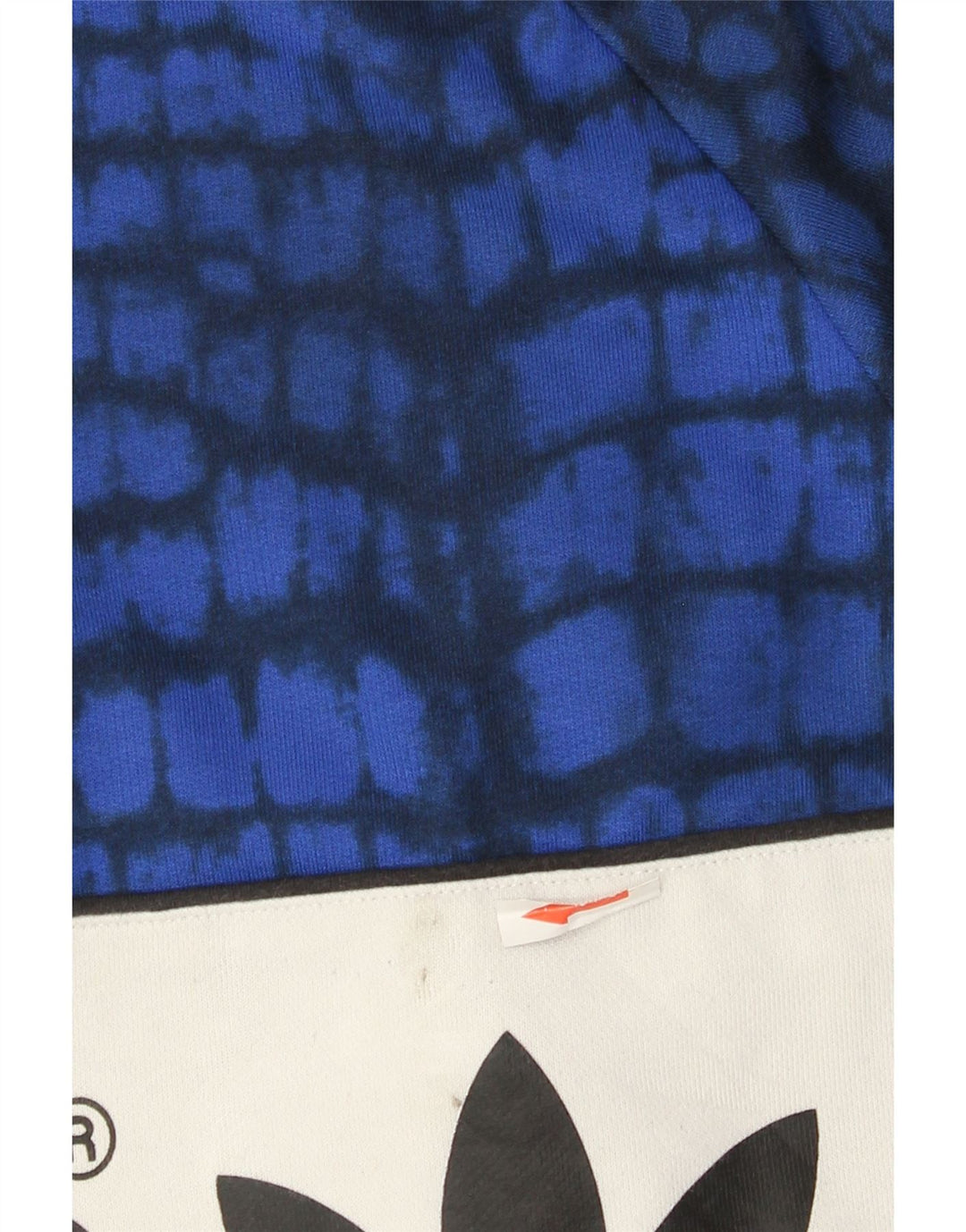 Adidas Graphic Sweatshirt Jumper UK 16 Large Blue Colourblock