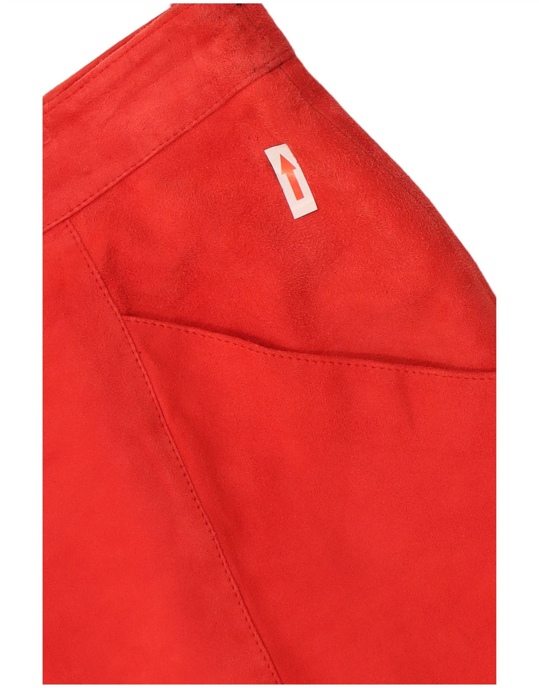Vintage dame ruskind lige nederdel W34 Large Red