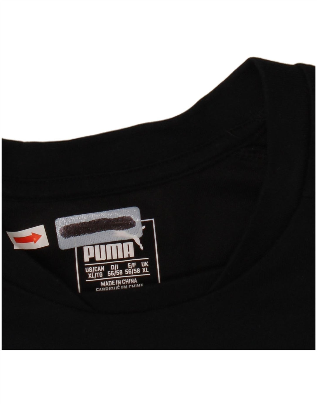 Puma Herre T-Shirt Top XL Sort Bomuld