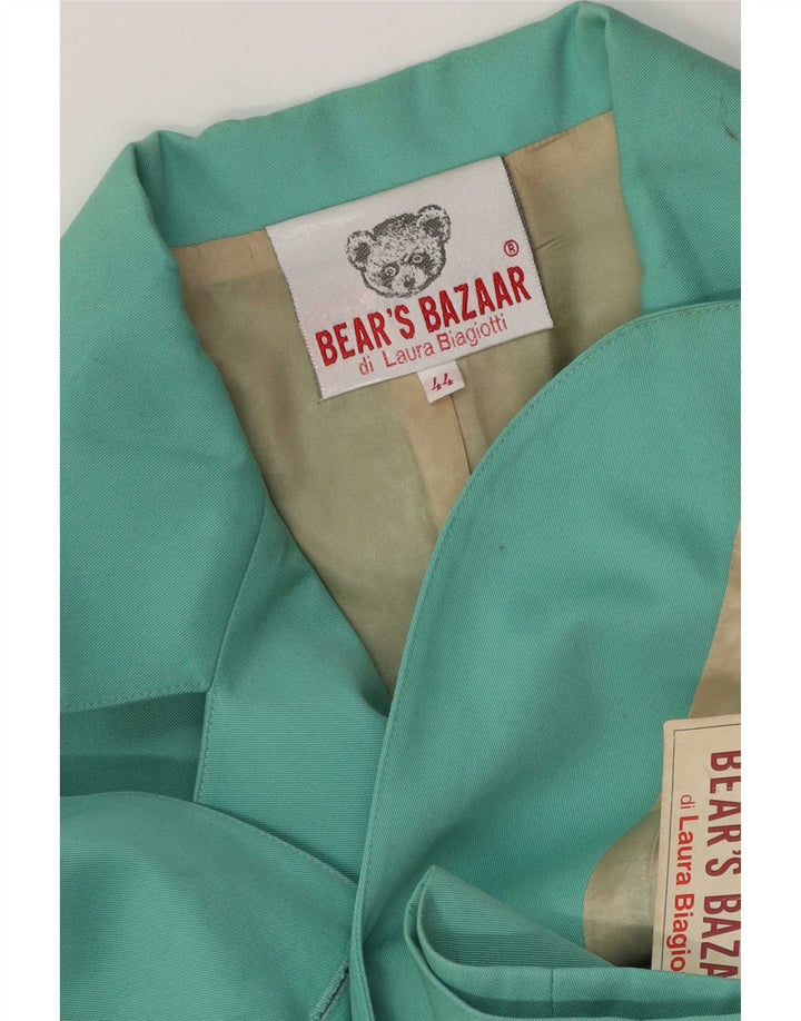 Laura Biagiotti Dame Bear's Bazaar Blazer Jacket IT 44 Medium Green