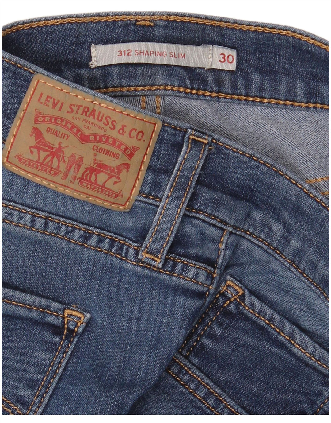 Levi's Womens 312 Shaping Slim Jeans W30 L32 Blå