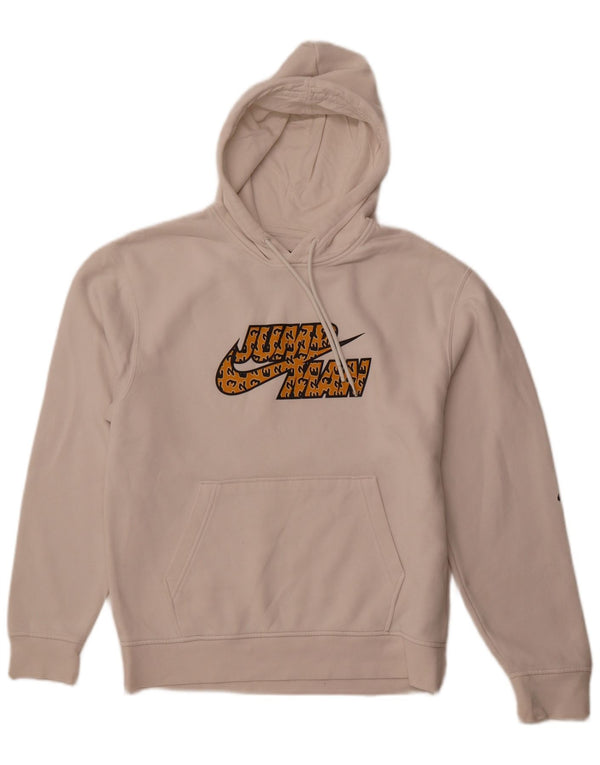 JORDAN Herre Loose Fit grafisk hættetrøje Jumper Small Off White Bomuld