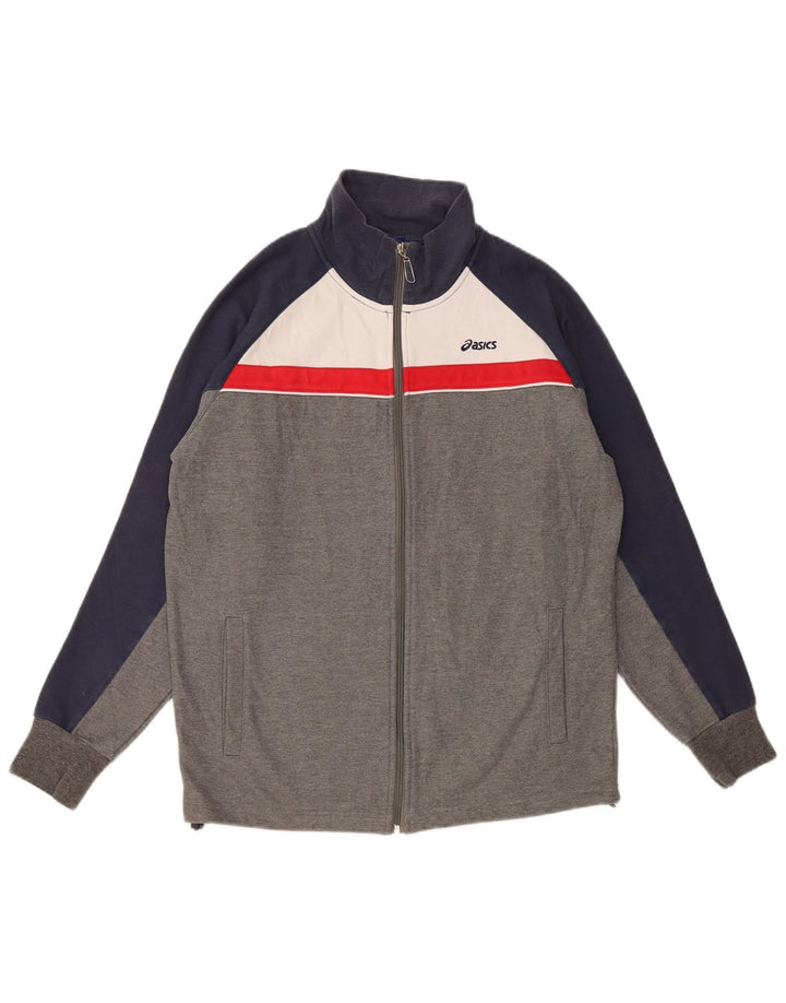 ASICS Træningsdragt til mænd Topjakke Medium Grå Colourblock Bomuld